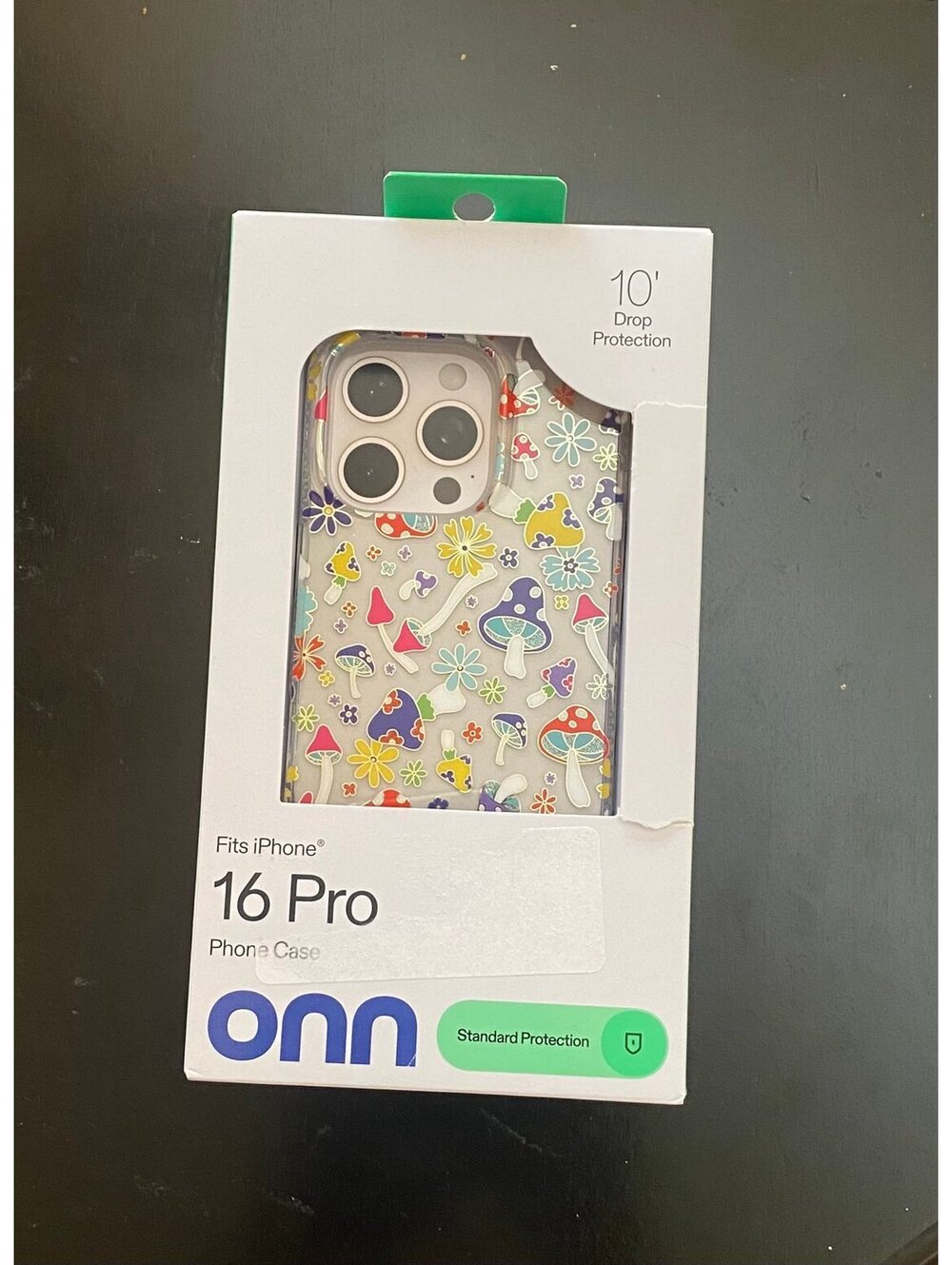 Onn Phone Case for iPhone 16 Pro Multicolor Mushroom